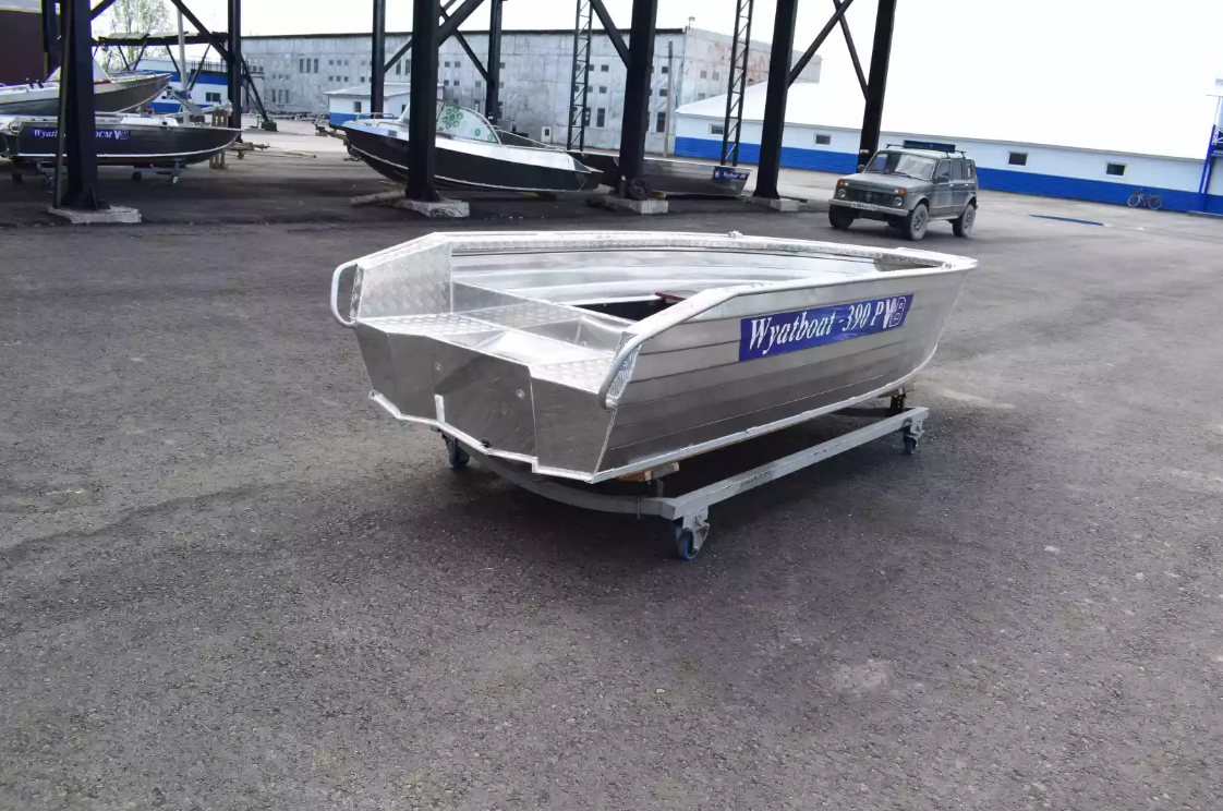 Алюминиевая лодка Wyatboat-390Р Увеличенный борт в Подольске
