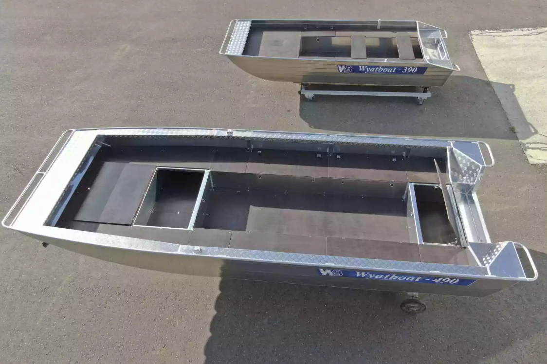 Алюминиевая лодка Wyatboat-490 Jonboat в Подольске