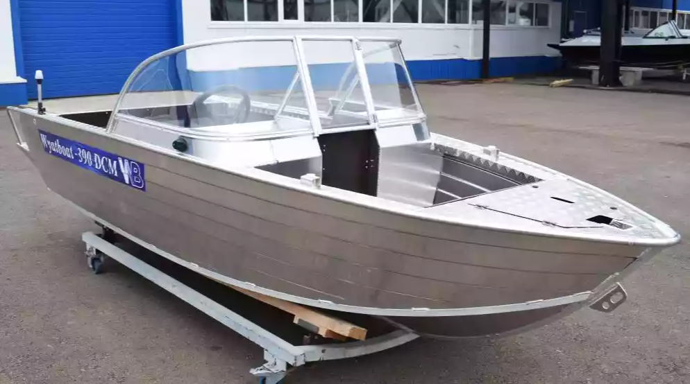 Алюминиевая лодка Wyatboat-390 DCM Увеличенный борт в Подольске