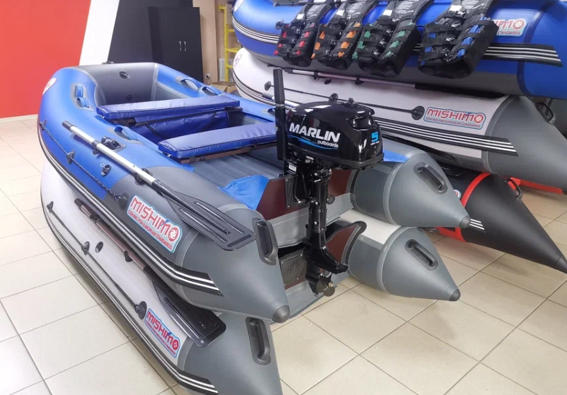 КОМПЛЕКТ ЛОДКА MISHIMO LITE 315 + МОТОР 5л.с в Подольске