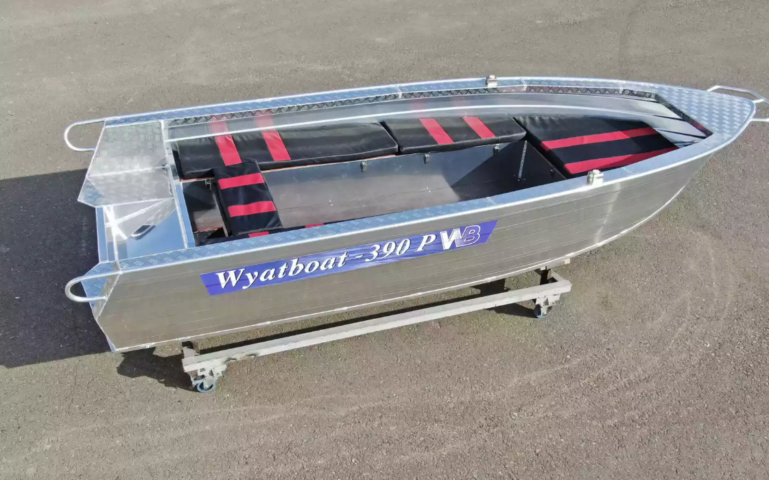 Алюминиевая лодка Wyatboat-390РМ увеличенный борт в Подольске