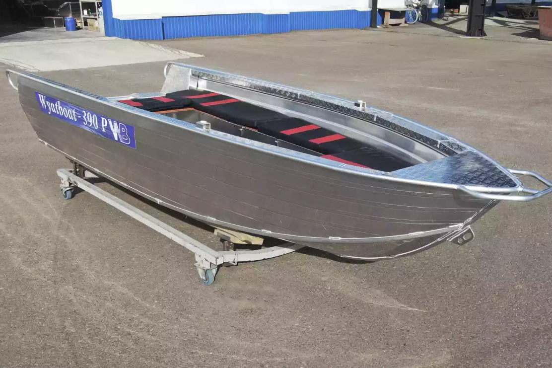 Алюминиевая лодка Wyatboat-390РМ увеличенный борт в Подольске