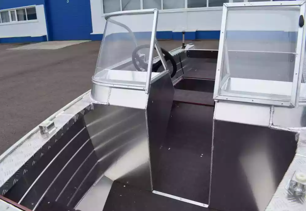 Алюминиевая лодка Wyatboat-390 DCM Увеличенный борт в Подольске
