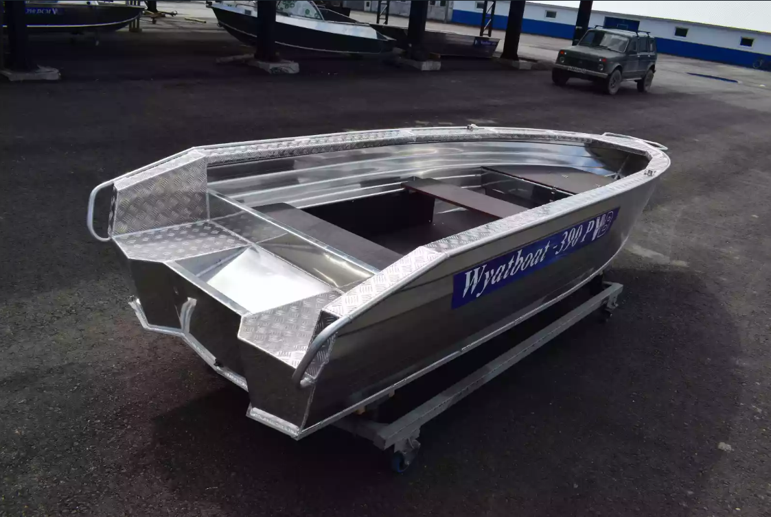 Алюминиевая лодка Wyatboat-390Р Увеличенный борт в Подольске
