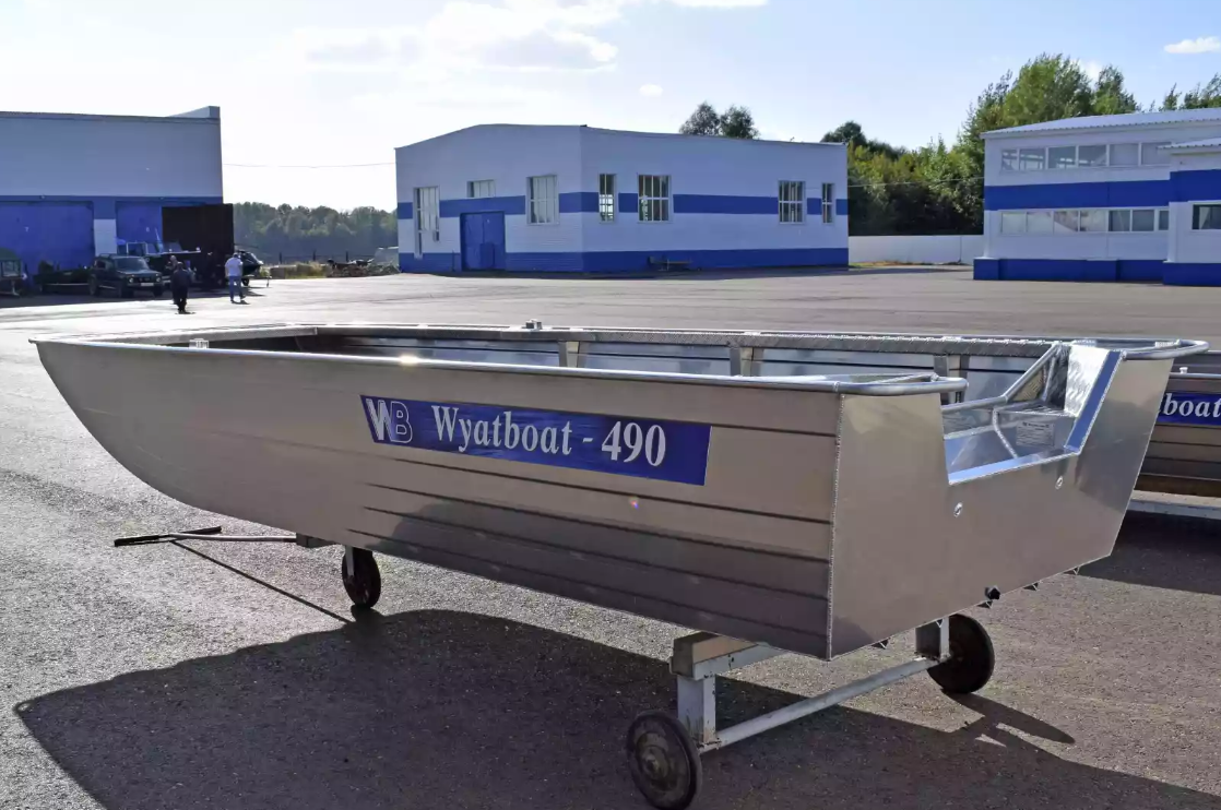 Алюминиевая лодка Wyatboat-490 Jonboat в Подольске