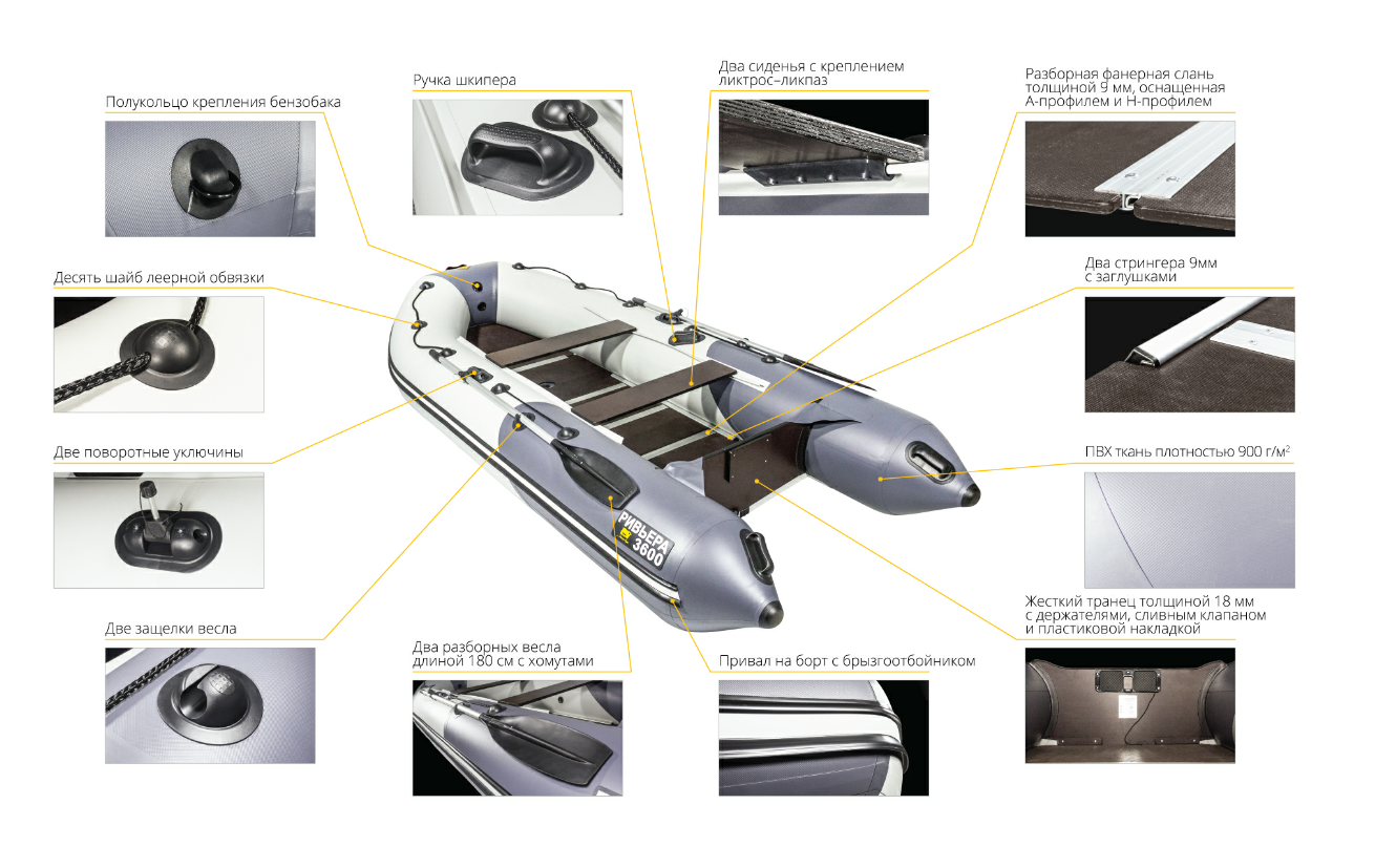 Лодка Ривьера Компакт 3600 СК в Подольске