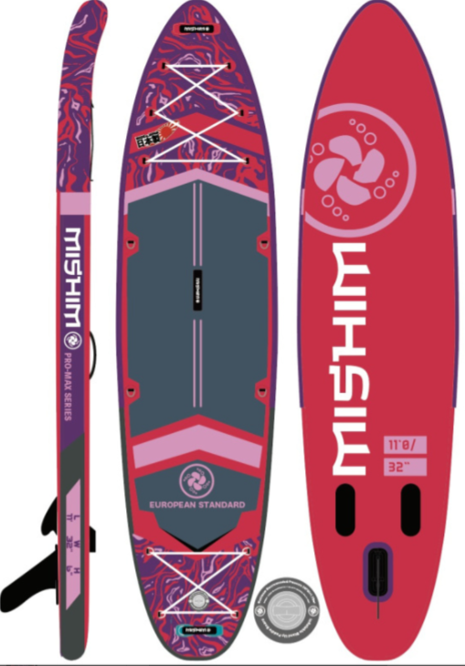 SUP (САП) Доска MISHIMO PRO-MAX Viva Magenta 10.8’ (330см) в Подольске