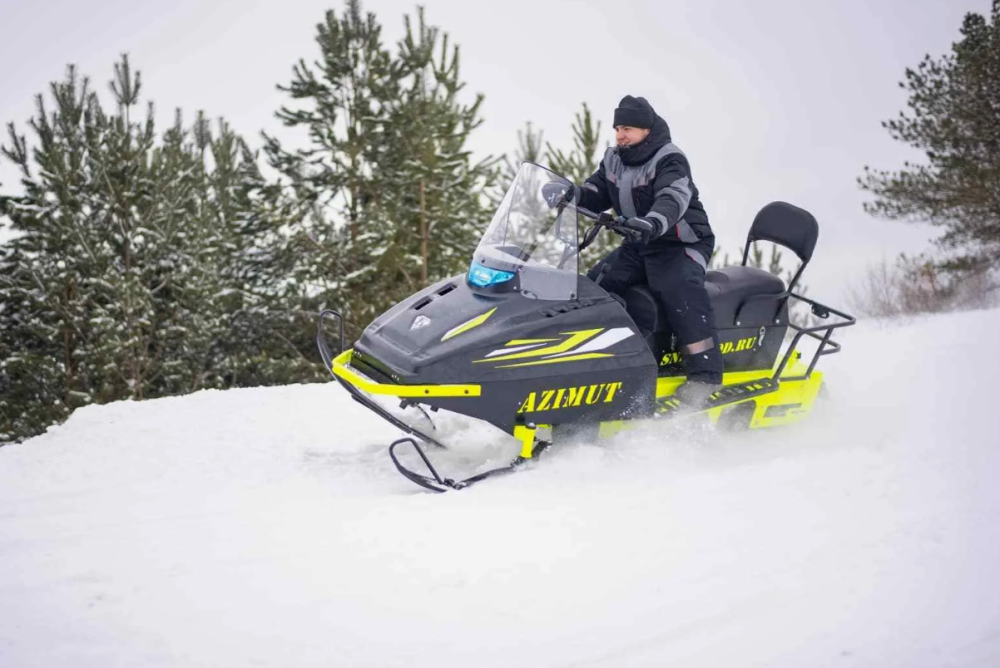 Миниснегоход Бурлак Азимут 24 л.с. , эл.запуск, реверс, тормоз гидравл, капот черный в Подольске