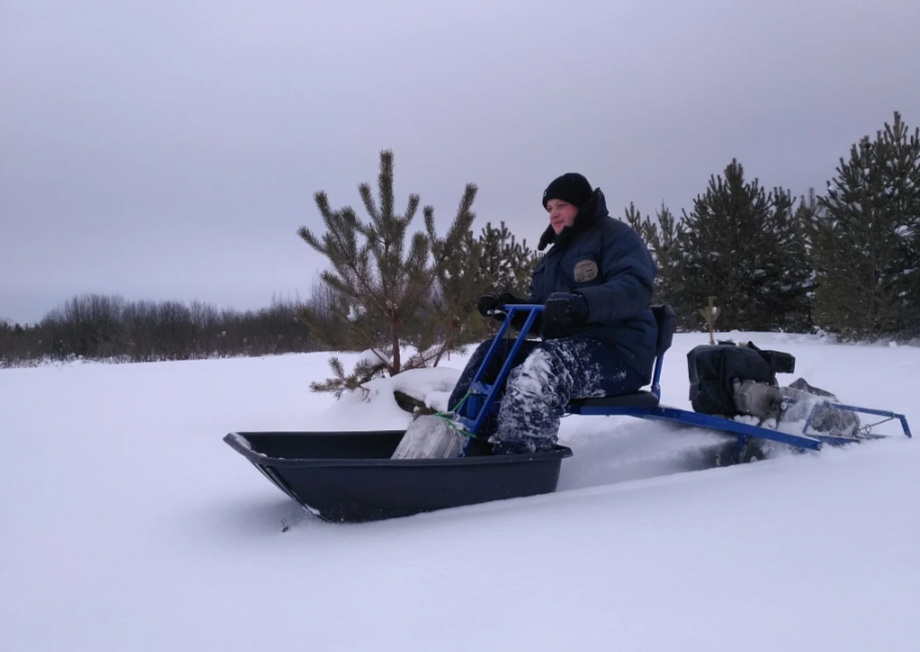 Мотобуксировщик толкач Альбатрос-XL8 с модулем. С фарой, склизы в Подольске
