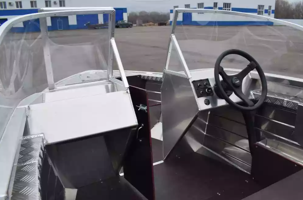 Алюминиевая лодка Wyatboat-390 DCM Увеличенный борт в Подольске