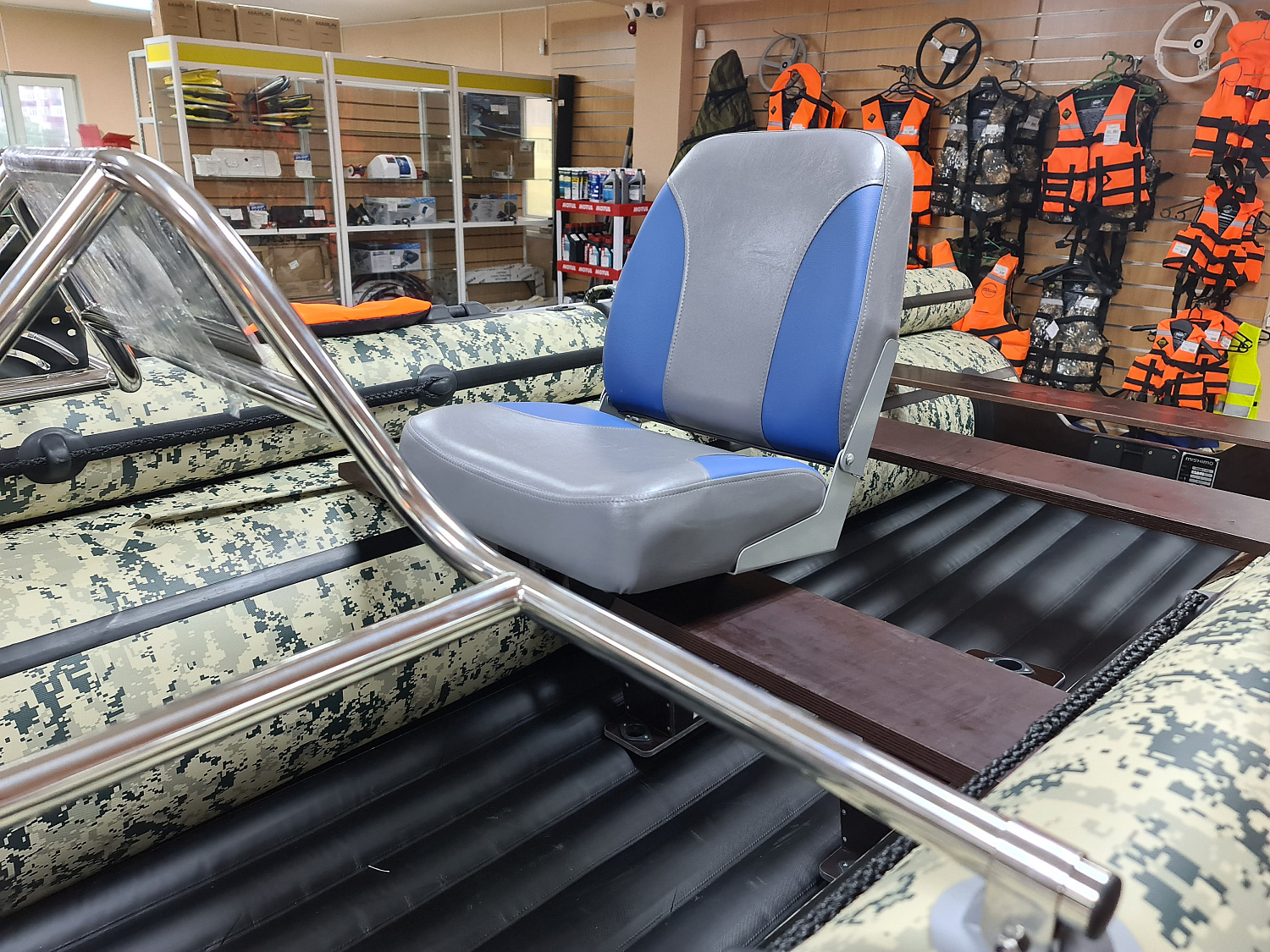 КРЕСЛО МЯГКОЕ РАСКЛАДНОЕ С ПОВОРОТНЫМ МЕХАНИЗМОМ ДЛЯ ЛОДОК в Подольске