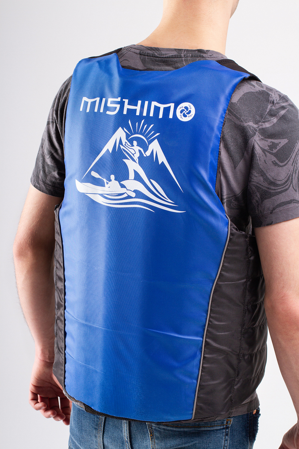 Жилет спасательный MISHIMO PRO Премиум качества Черно-синий в Подольске