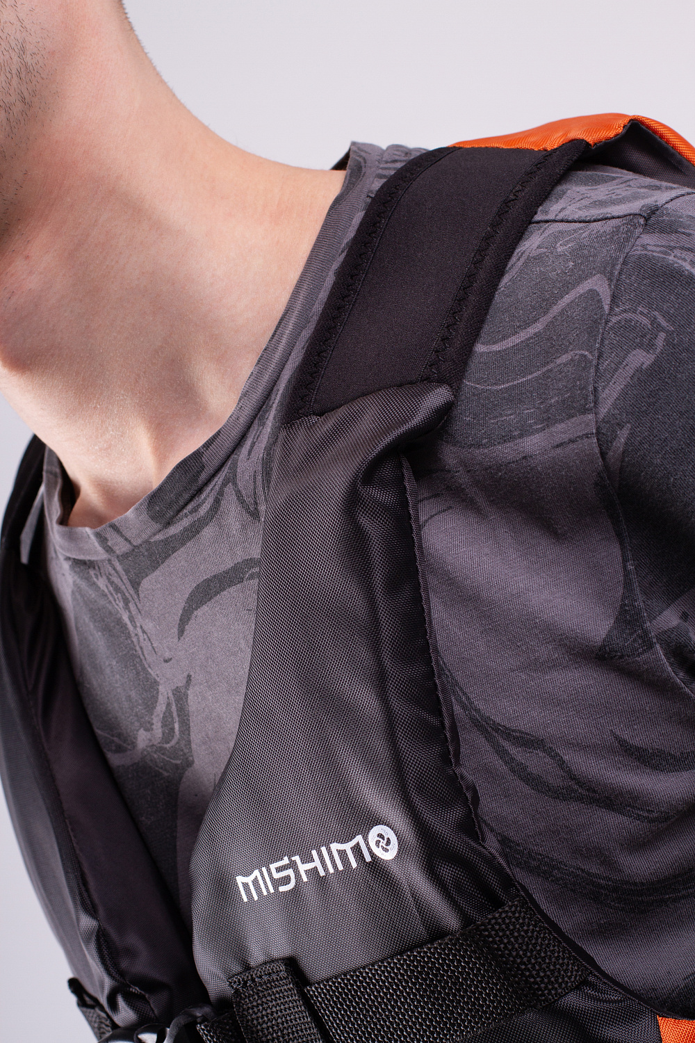 Жилет спасательный MISHIMO PRO Премиум качества Черно-оранжевый в Подольске